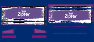 Patrón de impresión sobre el cuero